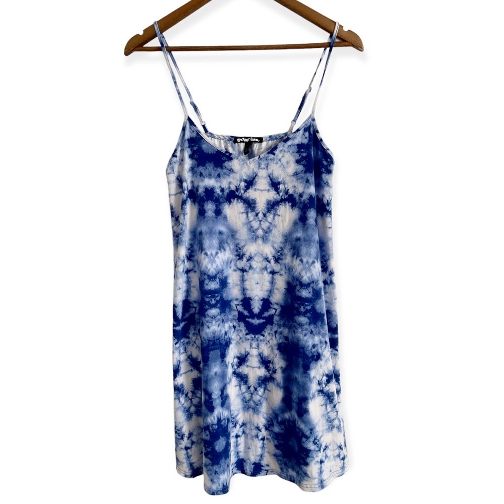 Planet Gold Coastal Tie Dye Spaghetti Strap Sundress Size Medium
